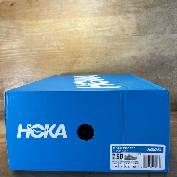 NEW Hoka One One SpeedGoat 6 Womens Size 8.5 Trail Running Shoes Oyster Mushroom - Picture 13 of 13